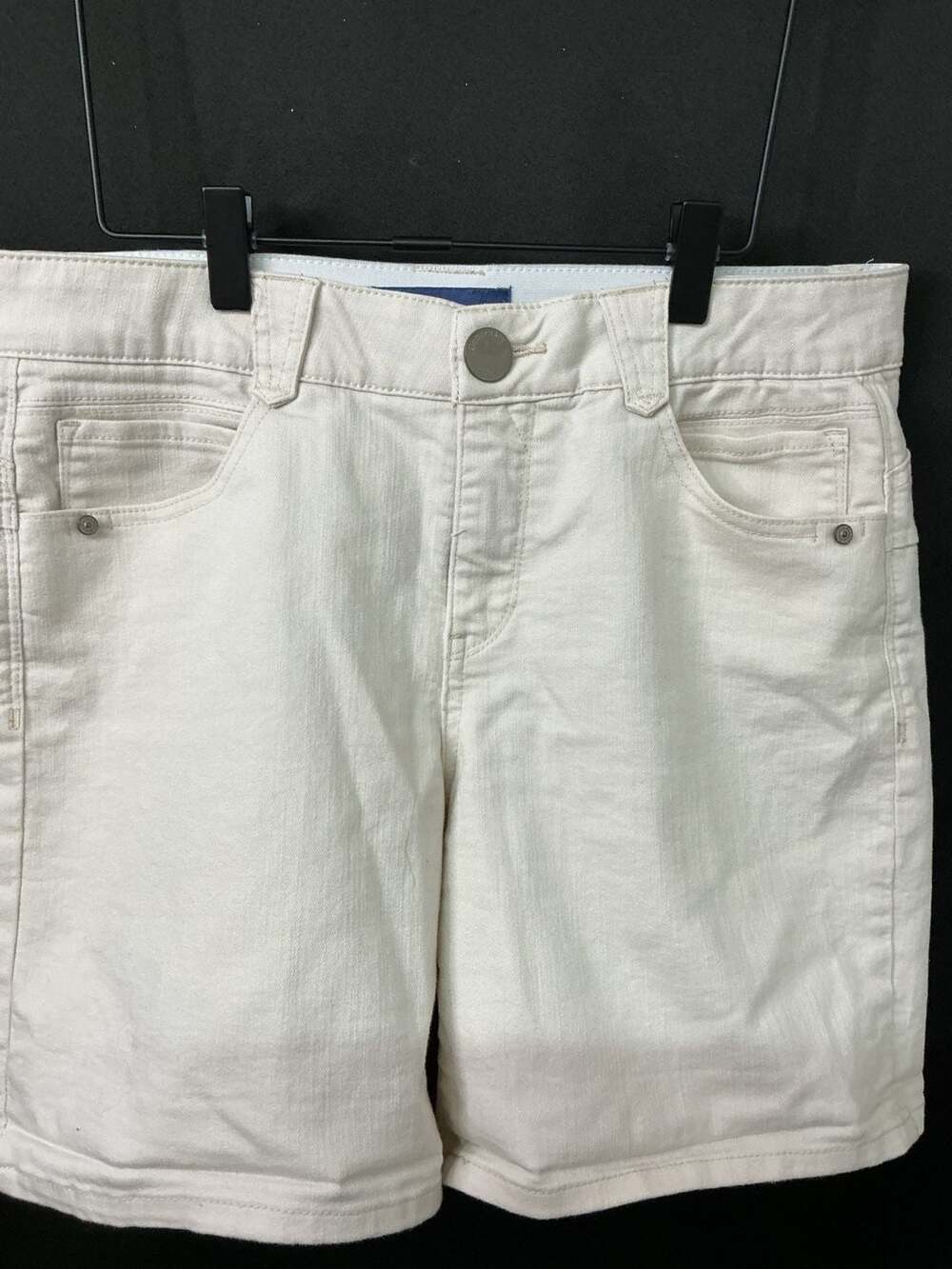Democracy Ab'solution White Denim Shorts Size 10 - Picture 2 of 6